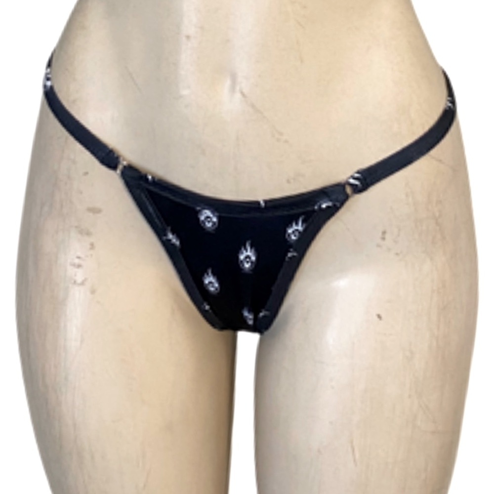 COPY - Thong Bikini -Hot Cocoa Signature Fabric /HANDMADE